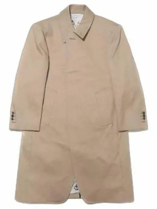 RWB Stripe Single Coat Beige - THOM BROWNE - BALAAN 3