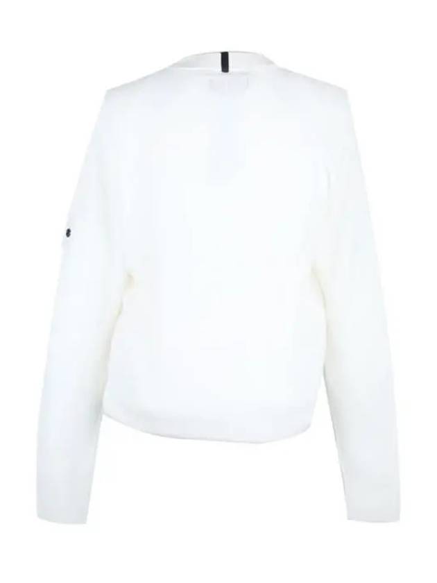 Shadow Project Wappen Patch Knit Top White - STONE ISLAND - BALAAN 4