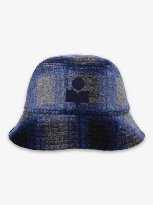 Haley Embroidered Logo Bucket Hat Blue - ISABEL MARANT - BALAAN 2