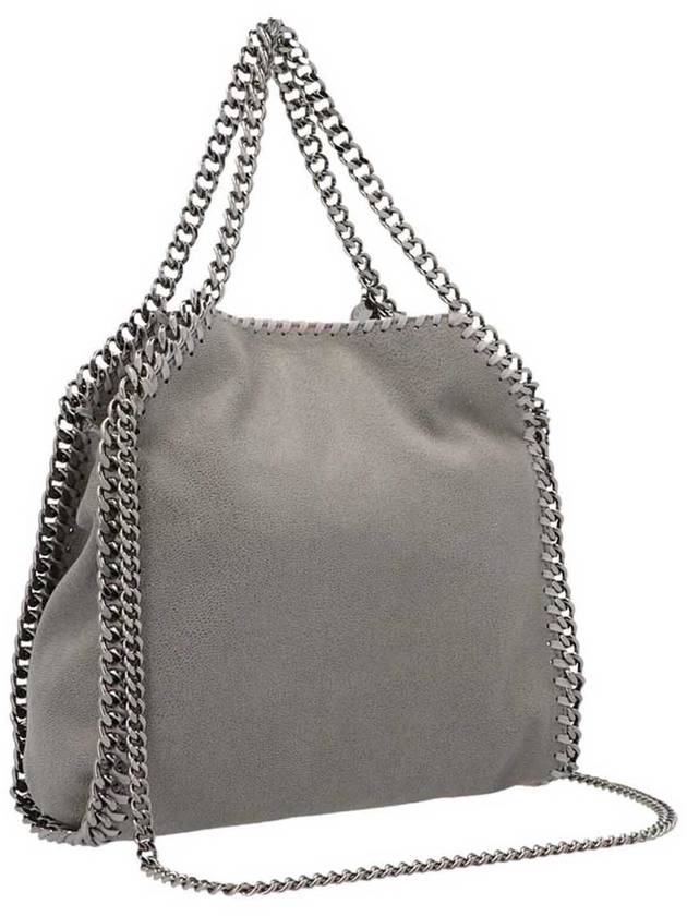 silver Falabella mini tote bag light gray - STELLA MCCARTNEY - BALAAN 3