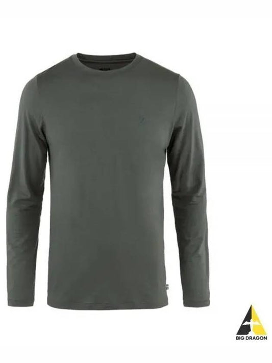 Men s Abisko Wool LS T shirt 87194050 M ARCTIC GREEN - FJALL RAVEN - BALAAN 2