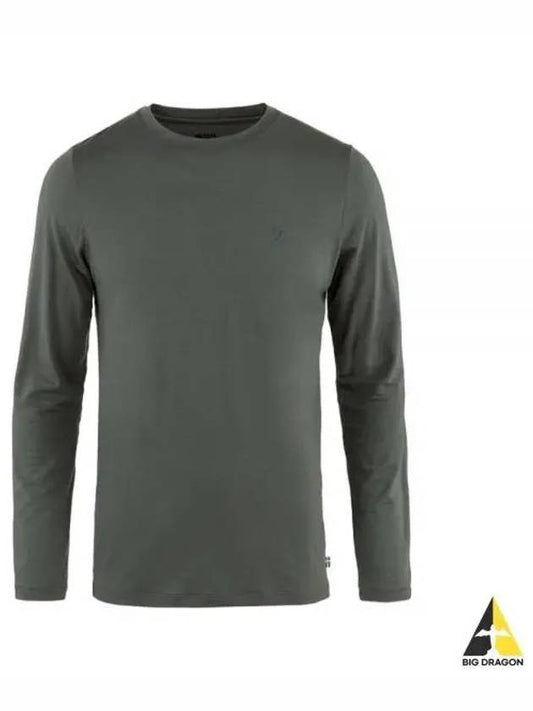 Men s Abisko Wool LS T shirt 87194050 M ARCTIC GREEN - FJALL RAVEN - BALAAN 1
