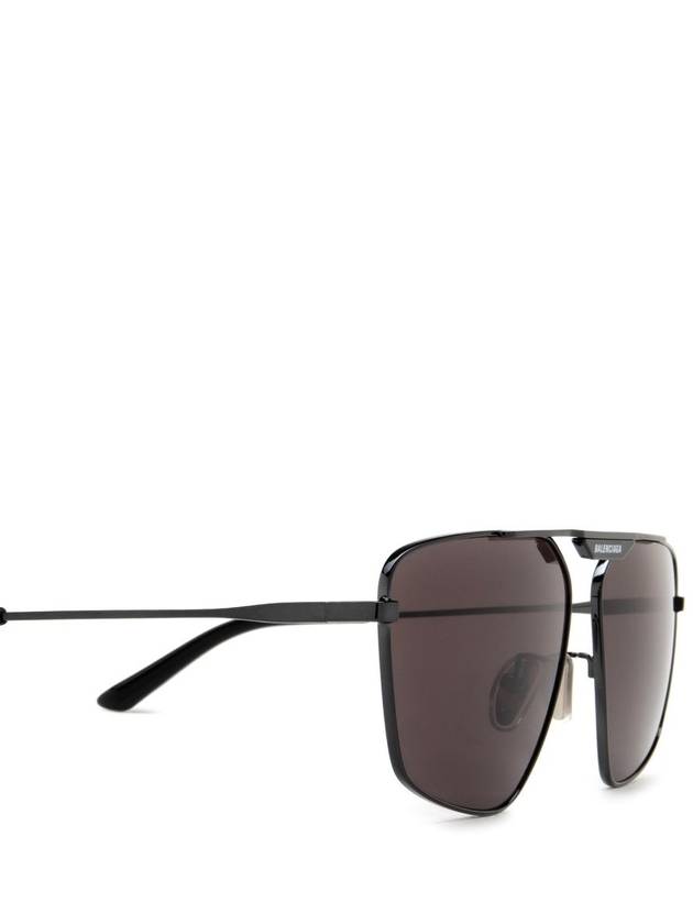 Eyewear BB0246SA Tag 20 Navigator Metal Sunglasses Black Gray - BALENCIAGA - BALAAN 4