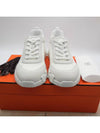 Bouncing Sneakers Mesh Suede Goatskin Blanc - HERMES - BALAAN 3