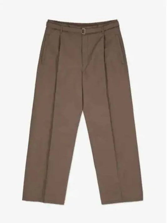 Belted Easy Straight Pants Brown - LEMAIRE - BALAAN 2
