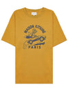 Racing Fox Short Sleeve T-Shirt Yellow - MAISON KITSUNE - BALAAN 9