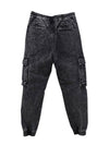 Denim Cargo Pocket Track Pants Black - JUUN.J - BALAAN 4