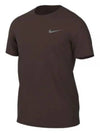 Men's Team Legend Short Sleeve T-Shirt Brown - NIKE - BALAAN 1