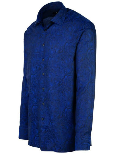 Etro 'Roma' Blue Cotton Shirt - ETRO - BALAAN 2