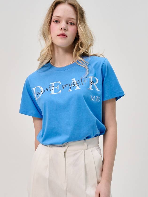 Dear Me Half_Sleeve T shirt_Blue - SORRY TOO MUCH LOVE - BALAAN 1