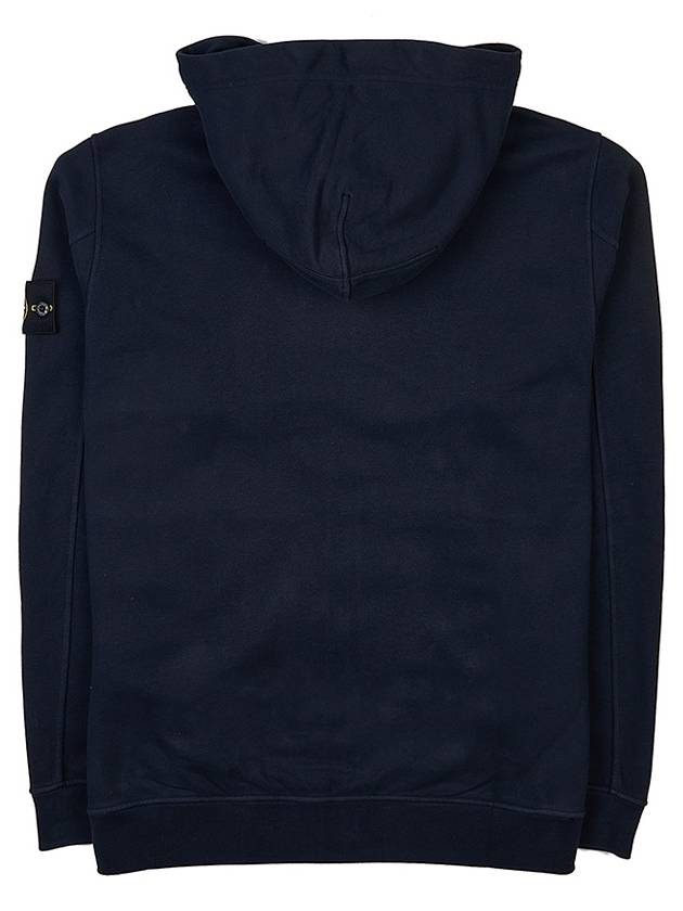 Wappen Patch Cotton Fleece Zip Up Hoodie Navy - STONE ISLAND - BALAAN 3