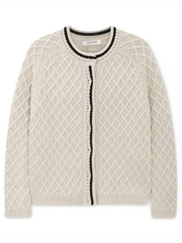 Women's Barbiera Cardigan Ivory - MAX MARA - BALAAN 2