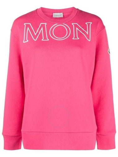 Moncler Logo Print Crew Neck Sweatshirt, Size X-Small - MONCLER - BALAAN 1