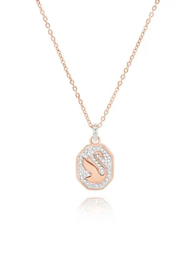 Signum Pendant Necklace Rose Gold - SWAROVSKI - BALAAN.