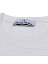 Organic Cotton Short Sleeve T-Shirt White - STONE ISLAND - BALAAN 5