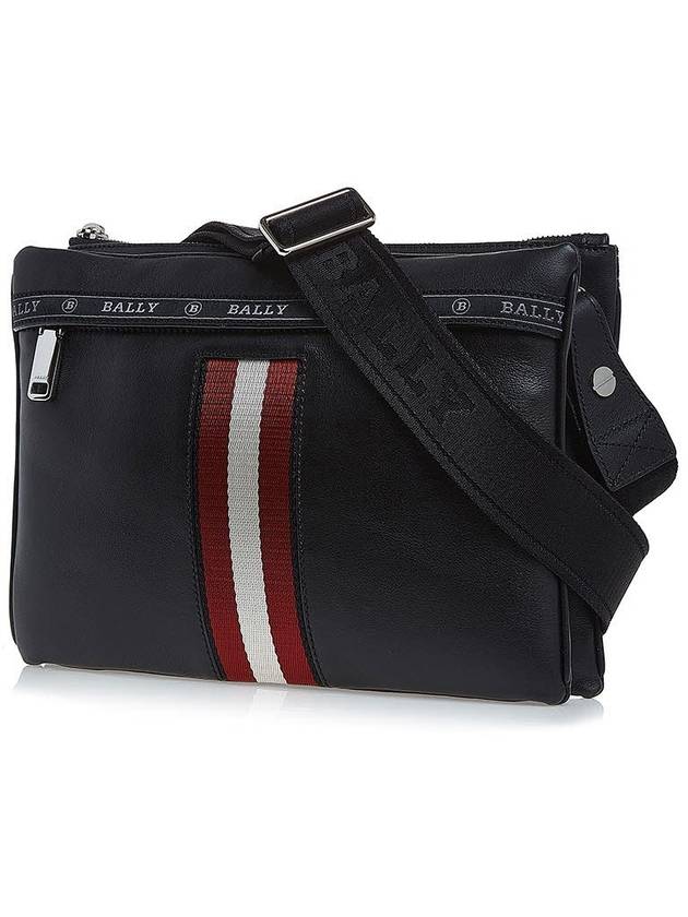 Hobby Striped Cross Bag Black - BALLY - BALAAN 3