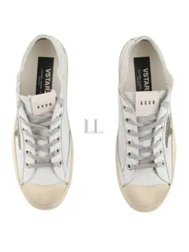 V-Star Leather Canvas Low-Top Sneakers White - GOLDEN GOOSE - BALAAN 2