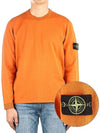 Wappen Patch Crew Neck Cotton Knit Top Orange - STONE ISLAND - BALAAN 2