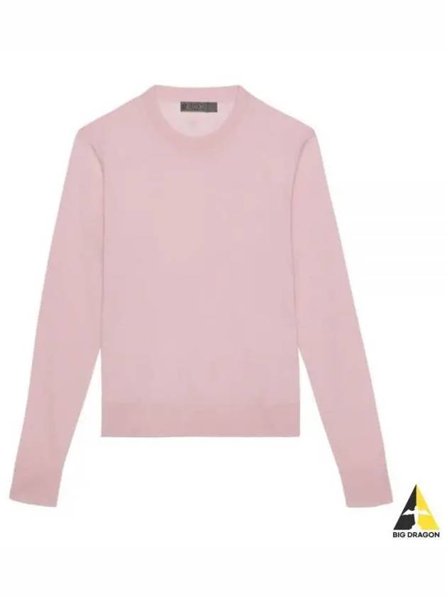 Talk Buddy To Me Crew Neck Merino Wool Knit Top Pink - G/FORE - BALAAN 2