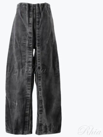 Y Project Panel Detail Denim Pants 207PA018 Black Vertical WHISKERS - Y/PROJECT - BALAAN 1