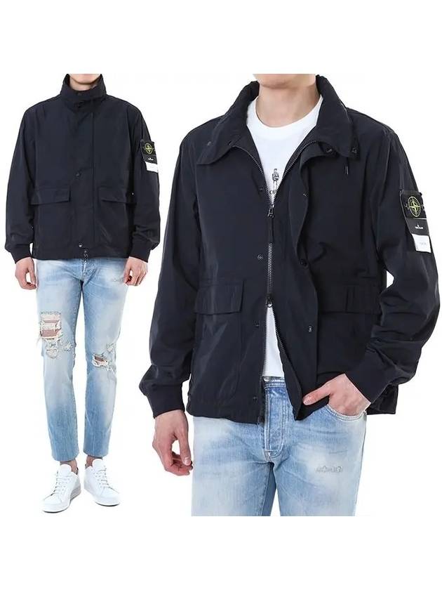 Compass Badge Jacket Black - STONE ISLAND - BALAAN 2