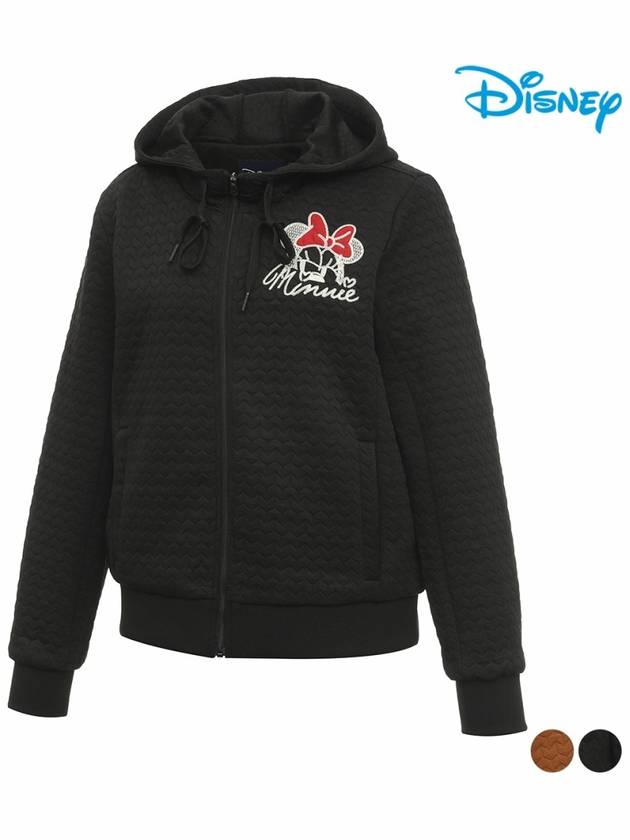 Women s Pattern Embossed Hooded Zip Up Jumper DO3LTJ011 - DISNEY GOLF - BALAAN 2