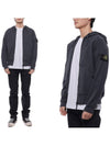 Compass Logo Patch Zip Up Hoodie Grey - STONE ISLAND - BALAAN 3