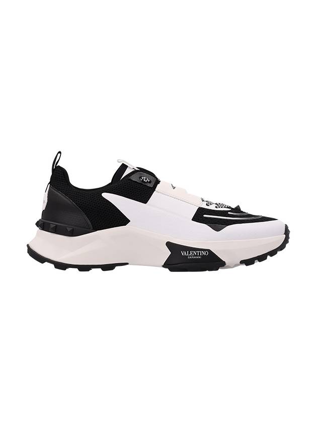 True Act Low-Top Sneakers Black White - VALENTINO - BALAAN 2