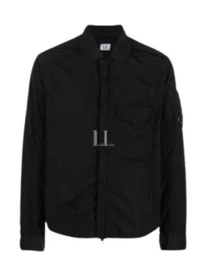 Chrome-R Zip-Up Over Long Sleeve Shirt Black - CP COMPANY - BALAAN 2