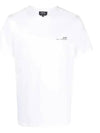 Men's Item Logo Cotton Short Sleeve T-Shirt White - A.P.C. - BALAAN 2