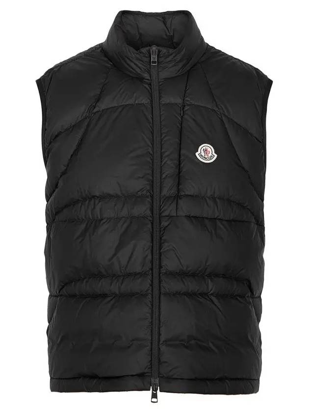 CURSA Logo Patch Padded Vest Black 1A000 84 M2813 999 - MONCLER - BALAAN 1