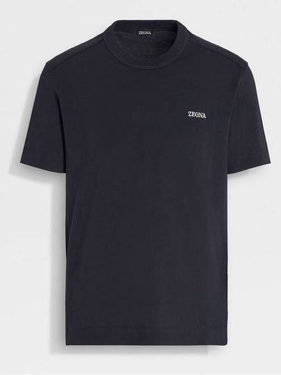 Cotton short sleeve t shirt navy - ERMENEGILDO ZEGNA - BALAAN 2