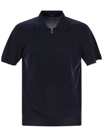 Short-sleeved polo-zip - KITON - BALAAN 1