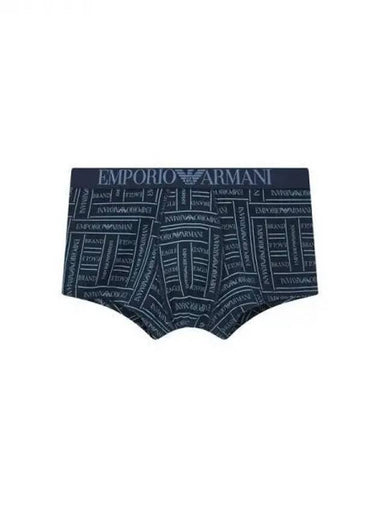 UNDERWEAR Men s Overlap Logo Pattern Droz Marine 270290 - EMPORIO ARMANI - BALAAN 1