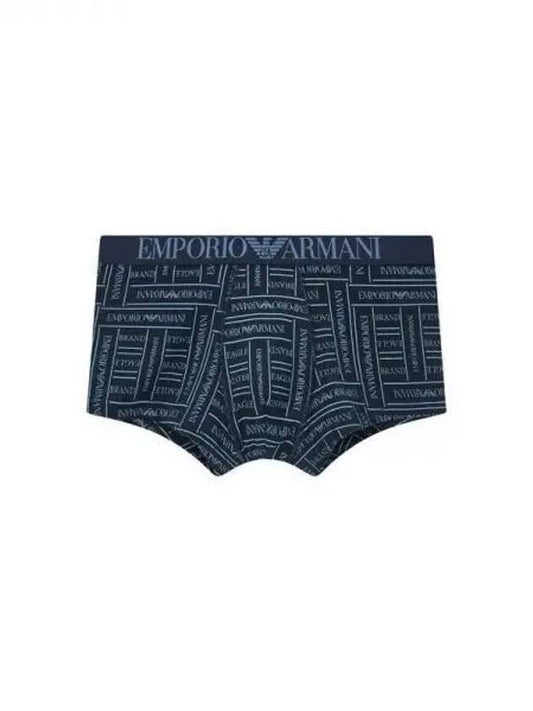 UNDERWEAR Men s Overlap Logo Pattern Droz Marine 270290 - EMPORIO ARMANI - BALAAN 1