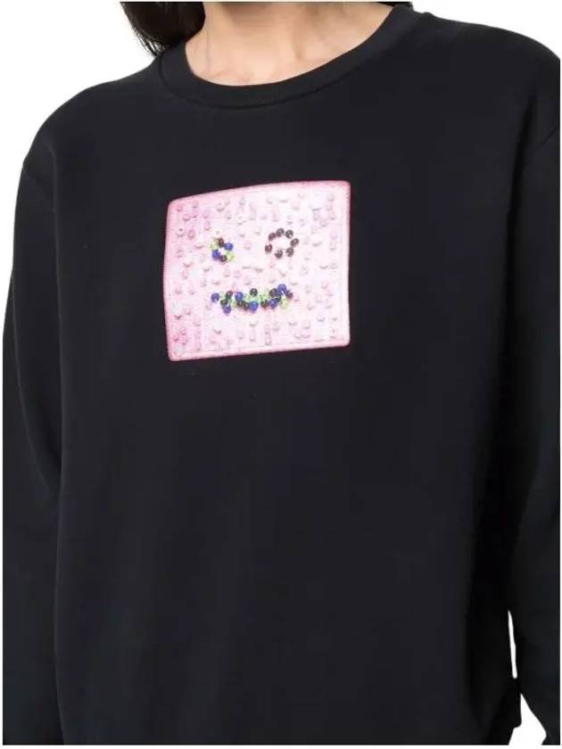 Acne Beads Face Sweatshirt AI0097 900 - ACNE STUDIOS - BALAAN 5