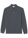 Sweaterlike Long Sleeve Polo Shirt Charcoal Grey - LACOSTE - BALAAN 1