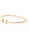 Tiffany Co 18K Rose Gold T Wire Bracelet L - TIFFANY & CO. - BALAAN 1