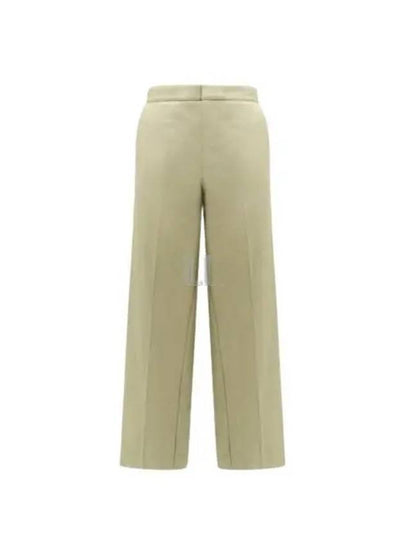 Cotton Twill Wide Pants Travertine - BOTTEGA VENETA - BALAAN 2