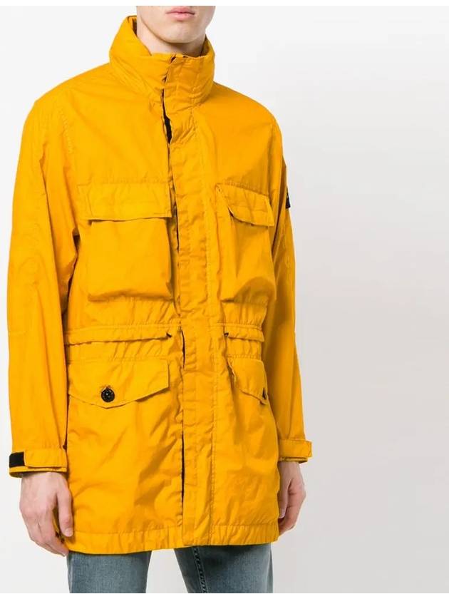 Membrana Wappen Zip-Up Jacket Yellow - STONE ISLAND - BALAAN 3