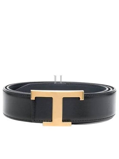 T Timeless Reversible Leather Belt Blue - TOD'S - BALAAN 2