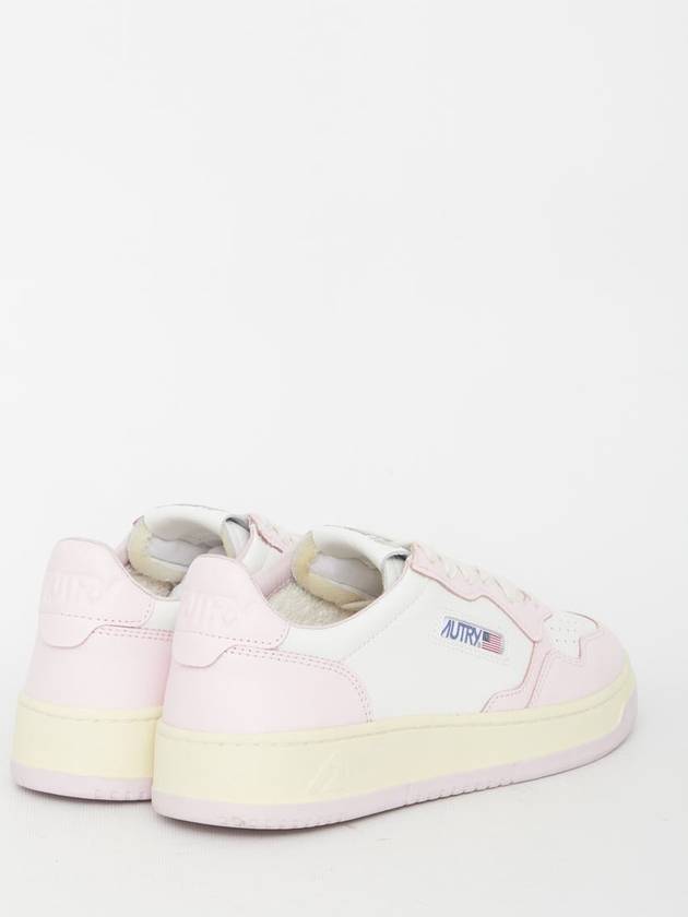 Women's Medalist Bi-Color Low-Top Sneakers White Pink - AUTRY - BALAAN 4