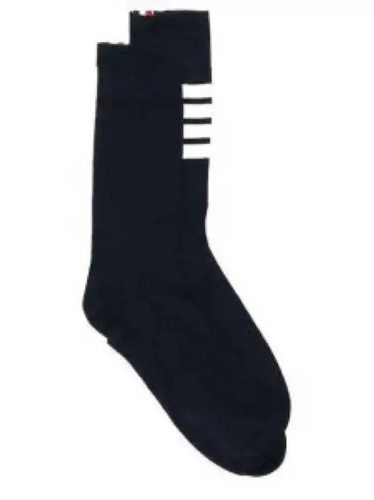 Men's Diagonal Light Weight Midi Socks Navy - THOM BROWNE - BALAAN 2