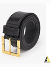 Snake Leather Belt Black - SAINT LAURENT - BALAAN 2