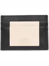 V Logo Leather Card Wallet Ivory - VALENTINO - BALAAN 4