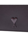 Heart Logo Half Wallet Red - AMI - BALAAN 7