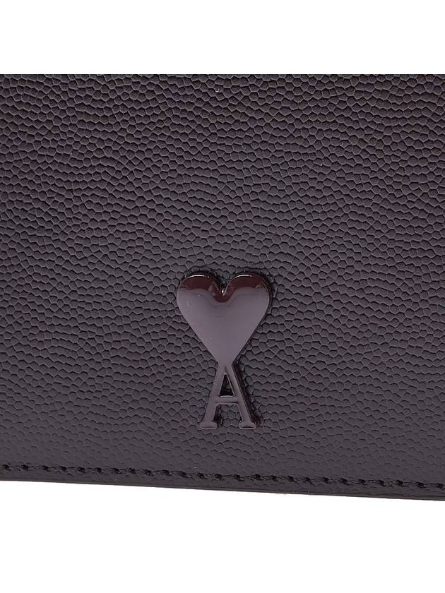 Heart Logo Half Wallet Red - AMI - BALAAN 7