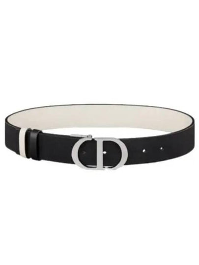 30 Montaigne Reversible Belt White Black - DIOR - BALAAN 2