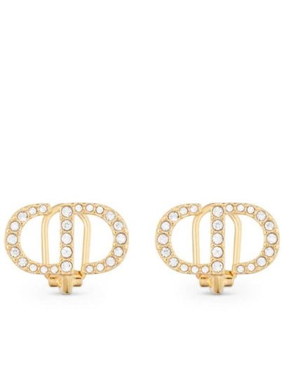 Petit CD Clip Stud Earrings Gold - DIOR - BALAAN 2