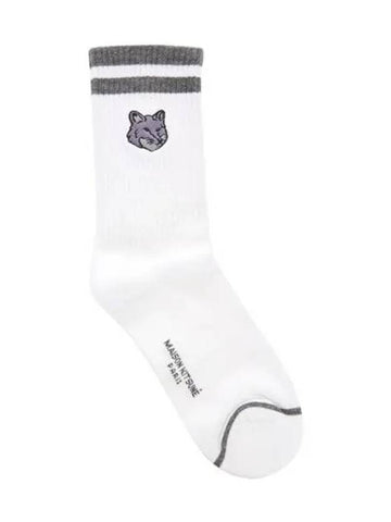 24SS MM06430KT0014 H170 Bold Foxhead Socks 987827 - MAISON KITSUNE - BALAAN 1